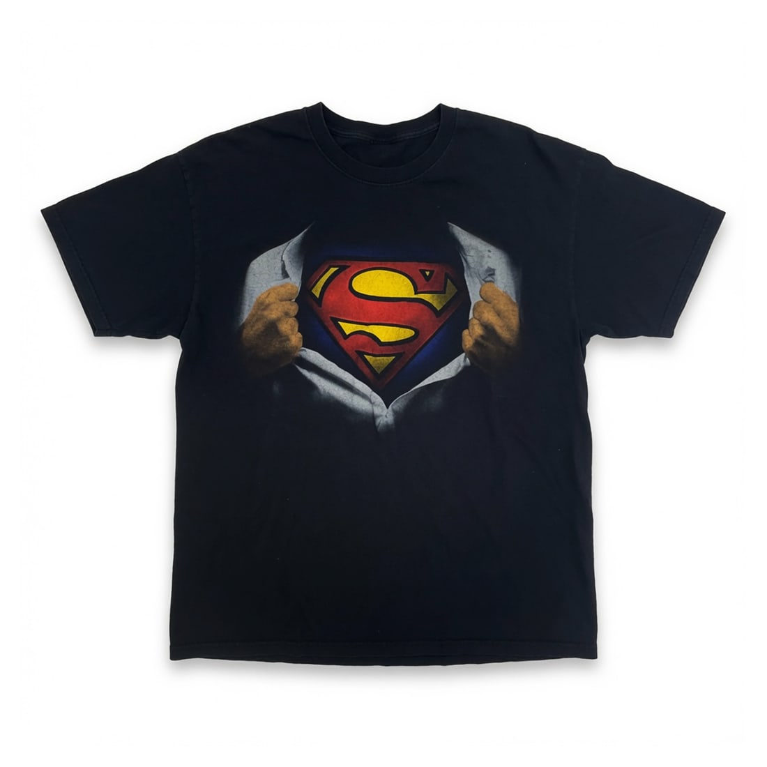 DC COMICS 'Superman' (2015-2016) 2XL ""Shirt Rip"" Graphic T-Shirt (1 of 6)