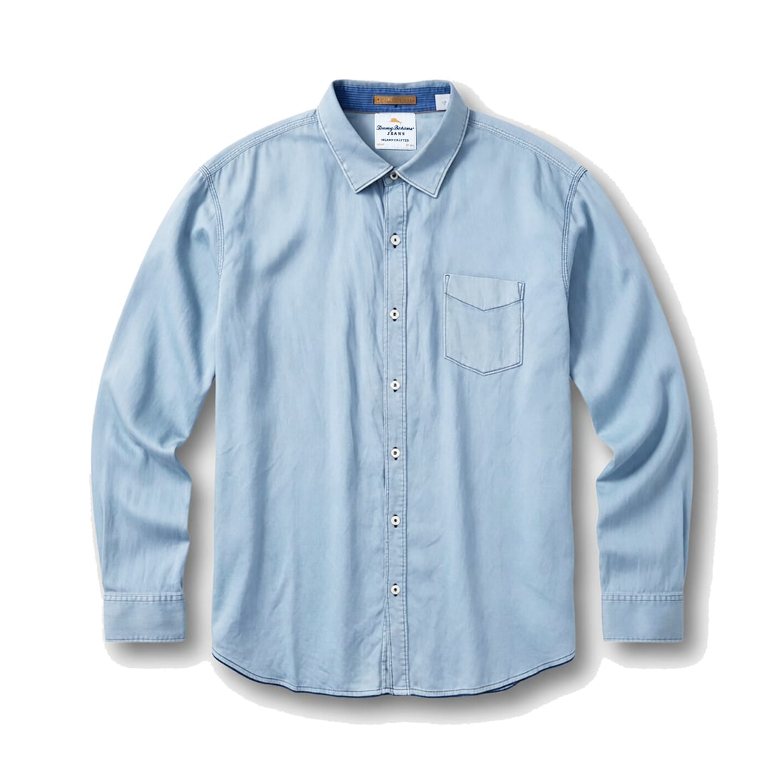 TOMMY BAHAMA JEANS 'Indigo Shore' (Fall 2015) Denim Blue 3XL Button Down LS Shirt (1 of 7)