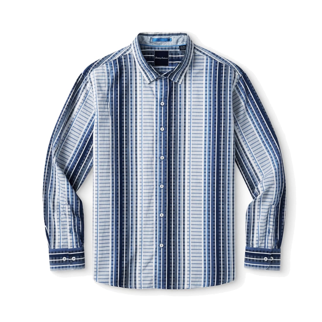 TOMMY BAHAMA 'Silva Stripe' (Fall 2016) Blue LS 100% Pima Cotton Shirt 3XL (1 of 7)