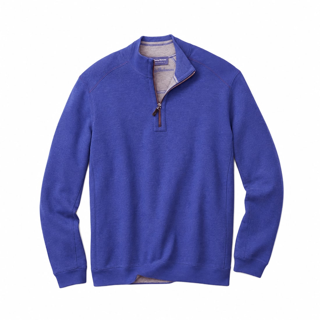 TOMMY BAHAMA 'Flip Side Reversible' (2014-2016) Half-Zip Pullover 3XL Purple/Gray (1 of 7)