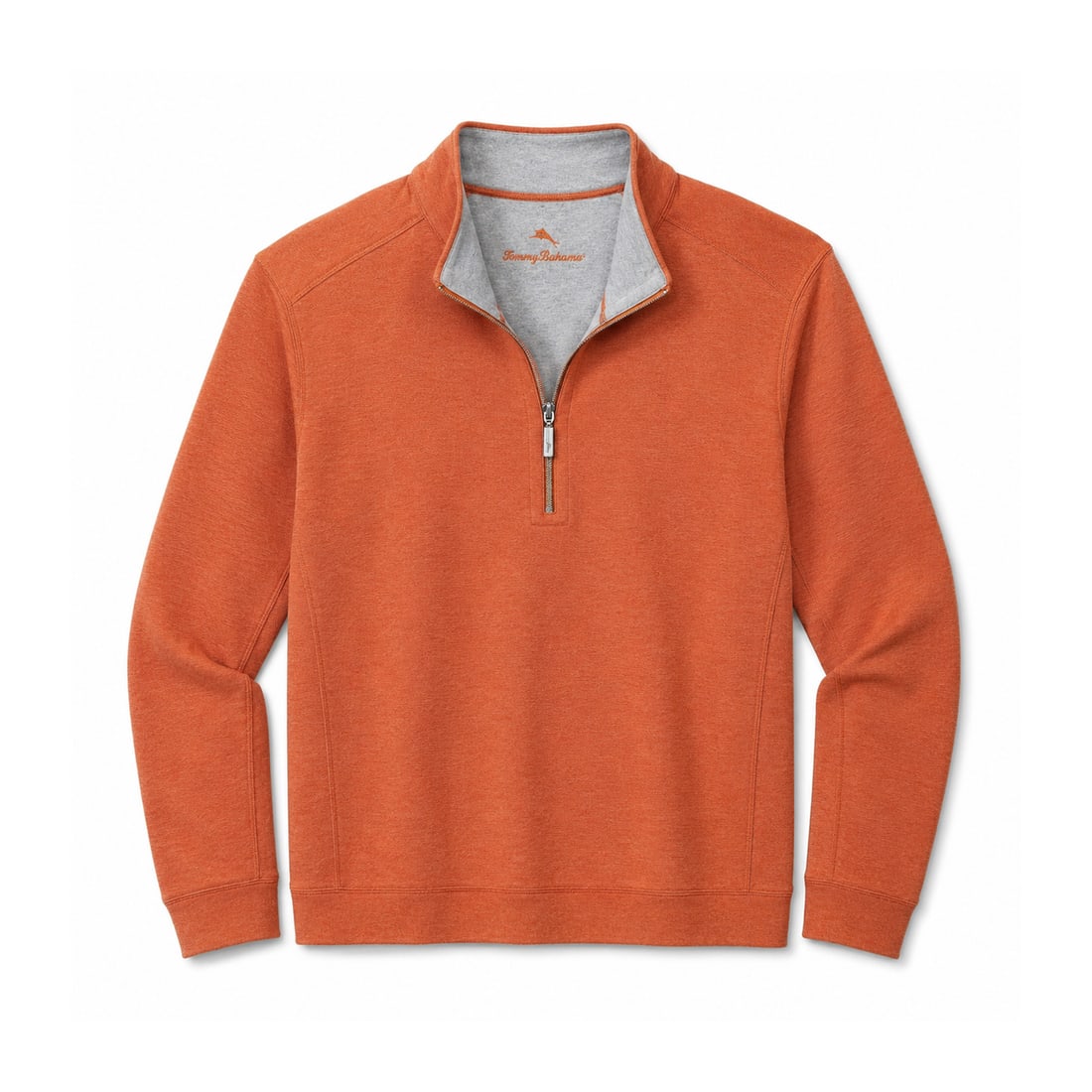 TOMMY BAHAMA 'Flip Side Twill Reversible' (2011-2013) Half-Zip Pullover 3XL Orange/Gray (1 of 4)