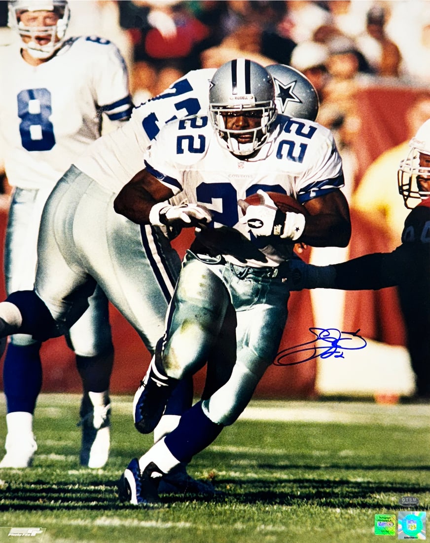 DALLAS COWBOYS x GTSM 'Emmitt Smith' (1989-2002) Authentic Hand-Signed 16x20 Photo (1 of 10)