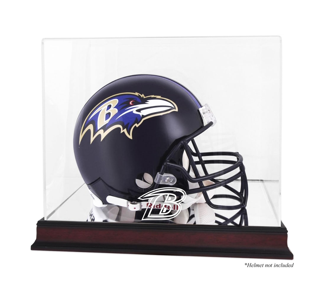BALTIMORE RAVENS x Fanatics 'Full-Size Helmet Display' with Engraved Logo (1 of 2)