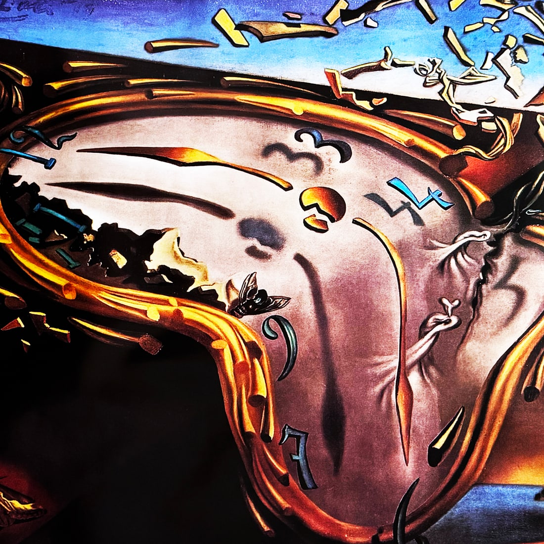 SALVADOR DALI 'Clock Explosion' (1988) Offset Lithograph Poster - 3