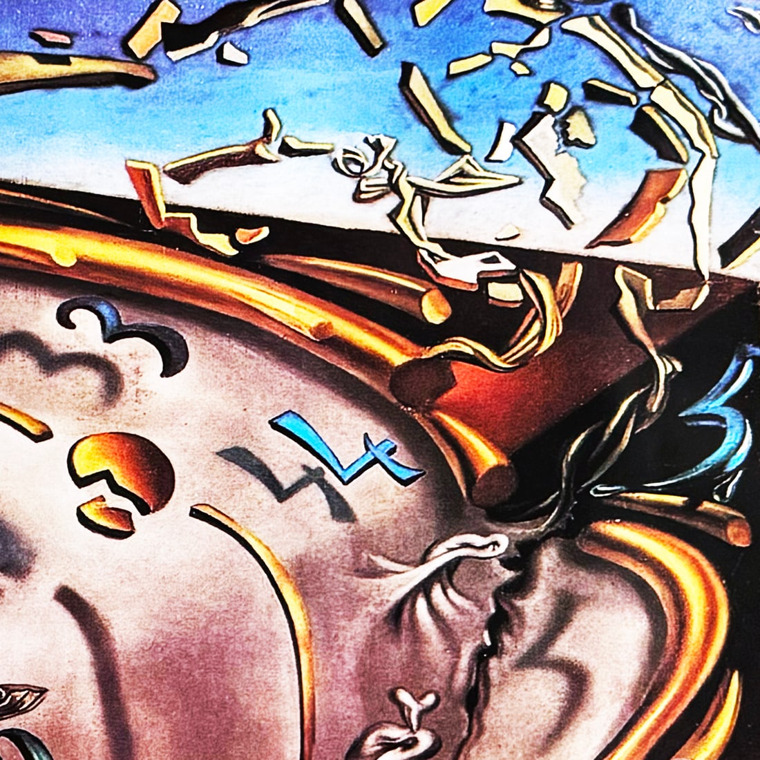 SALVADOR DALI 'Clock Explosion' (1988) Offset Lithograph Poster - 6