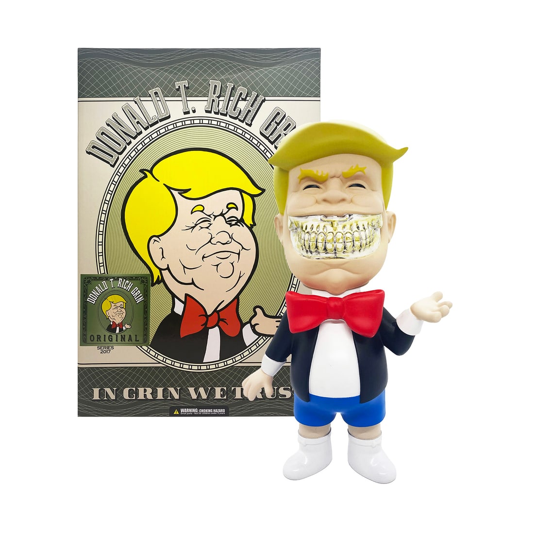 RON ENGLISH 'Donald T. Rich Grin' (2017) Designer Vinyl Art Figure (1 of 10)