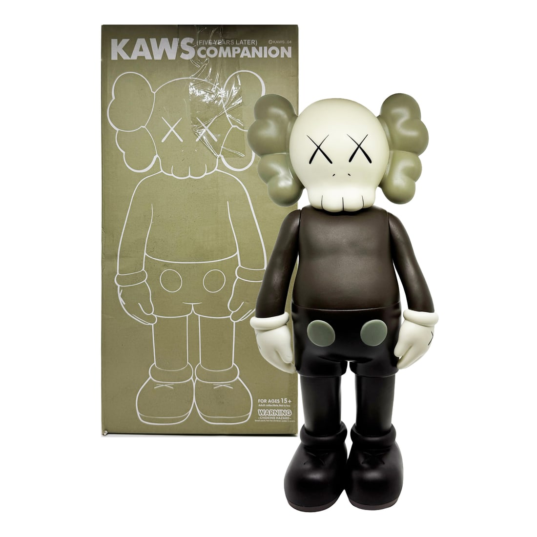 KAWS 'Companion 5YL' (2016) REPLICA Designer Art Figure (brown) (1 of 12)