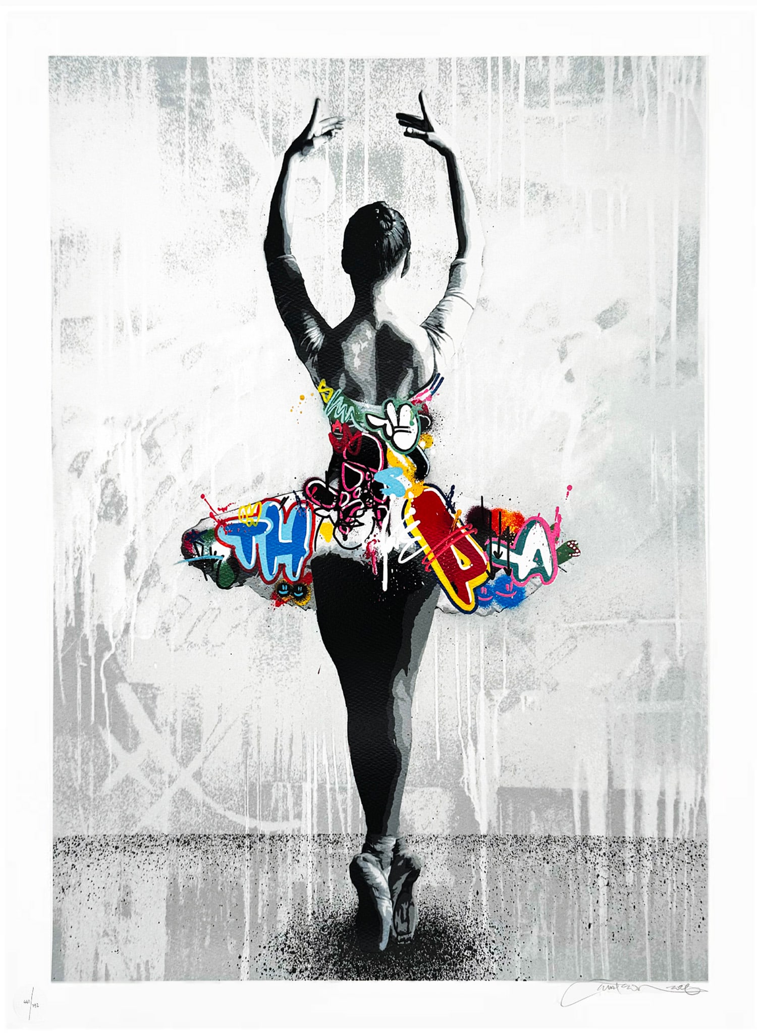 MARTIN WHATSON 'Poise' (2026) 24-Colour Screen Print Lottery: Poise' by Martin Whatson, 2026Whatson revisits the elegant ballet motif that captivated collectors in his 2019 release 'PassÃ©'.26 by 19.3 Inches66 x 49 CentimetersBeautiful 24-colour
