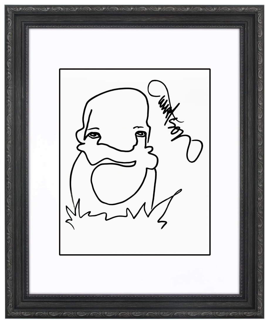 MARTIN WHATSON 'Self Portrait' (2023) Rare Hand-Drawn, Framed Sketch on Paper: Self-Portrait 3' by Martin Whatson, 2023Very Rare, original hand-drawn/signed sketch on paper.11 x 8.5 Inches28 x 21.6 Centimeters14 x 11 x 0.8 Inches (framed)Hand-drawn self-portrait in black Sharpie