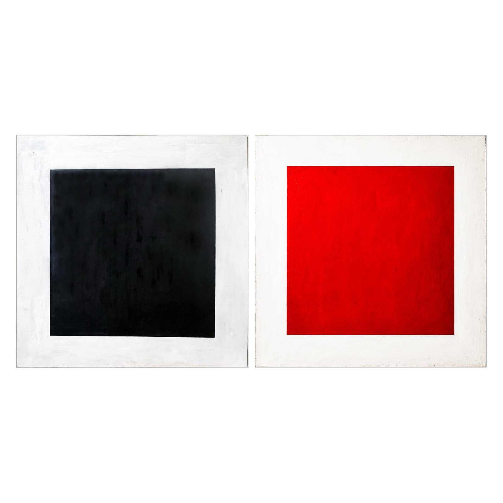 UNKNOWN 'Monoliths' (c. 2012–2014) Original Minimalist Abstract Diptych on Gallery-Wrapped Canvas (1 of 9)
