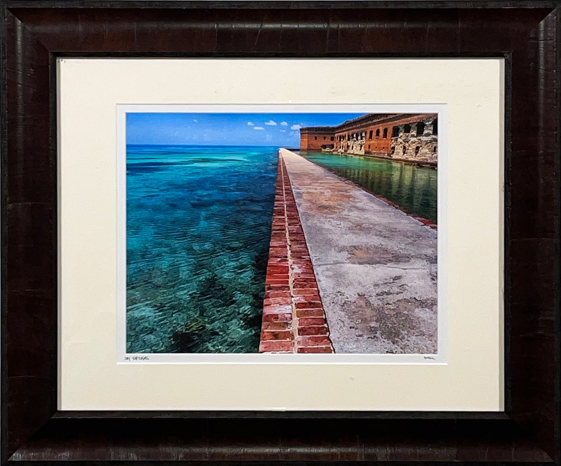 TONY SCULLIN 'Dry Tortugas' (2011) Framed Photography Print: 'Dry Tortugas' by Tony Scullin, 2011 11 x 14 Inches 28 x 35.6 Centimeters 24.2 x 20.5 x 1.2 Inches (framed) High quality print of the nature landscape artist's