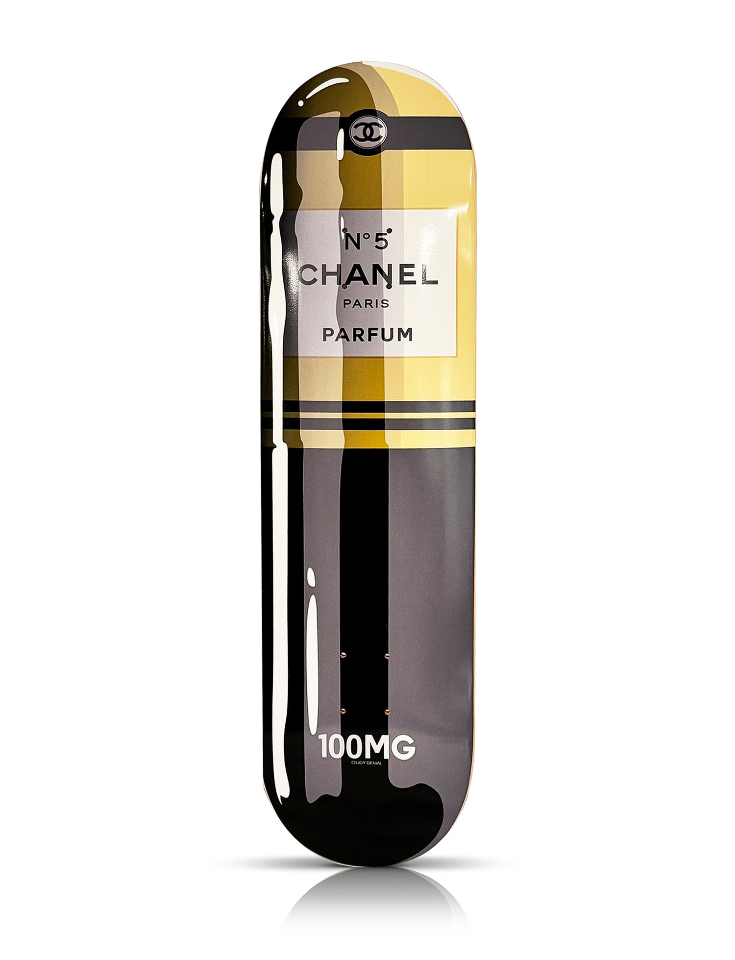 DENIAL x 1xRUN 'Chanel No. 5 Pill' (2022) Skateboard Deck (1 of 3)