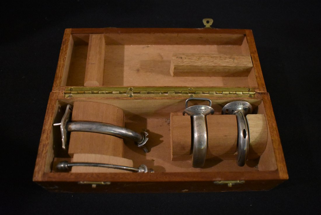 Antique Sterling Silver Tracheotomy Kit English (1 of 5)