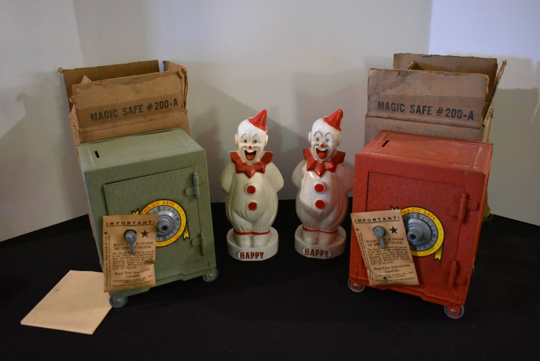 Lot of 4 Vintage Toy Banks