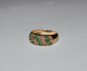 10K Yellow Gold & Diamond Ring (1 of 5)