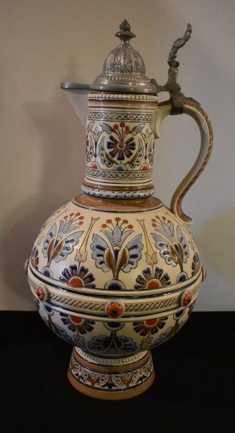 Mettlach 1120 Mosaic 2 Liter Beer Stein (1 of 9)