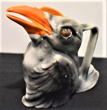 Royal Bayreuth Porcelain Bird Creamer: Royal Bayreuth Porcelain Bird Creamer, measures 4.5\"