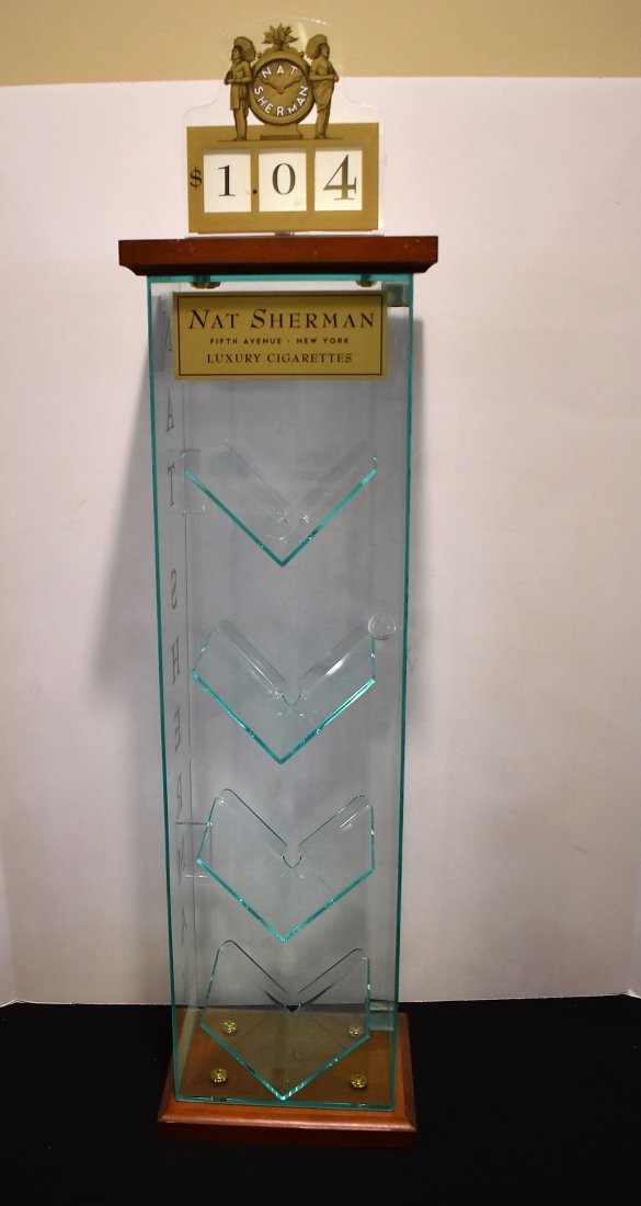 Nat Sherman Luxury Cigarettes Display Case
