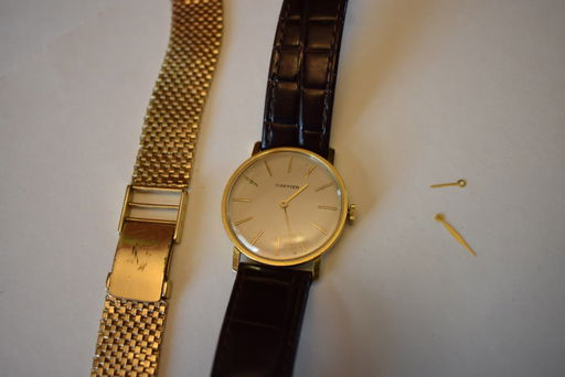 Vintage Mens 18k Gold Cartier Watch Jul 21 2019 Lionsmark Auction Company In Il