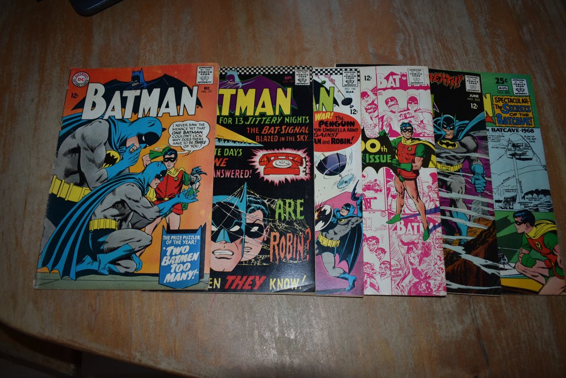 Batman #177 184 190 200 202 203 -12 Cent Comic Book Lot (1 of 4)