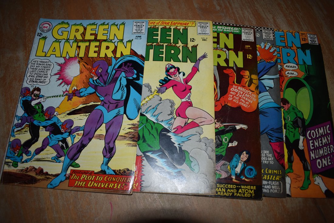 Green Lantern #37 41 42 43 55 - 12 Cent Comic Book Lot (1 of 3)
