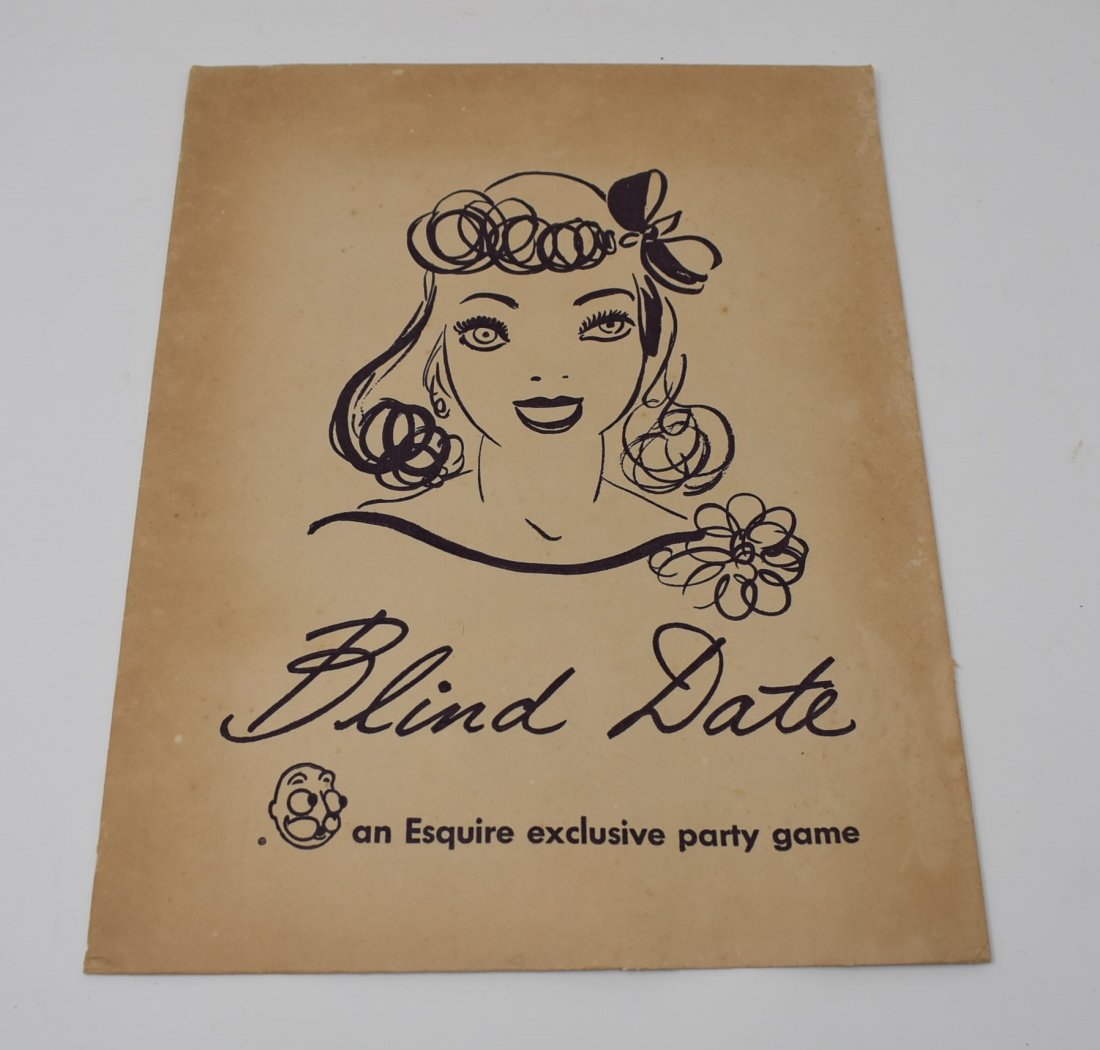 Esquire Magazine Blind Date Exclusive Party Game 1960: Circa Early 1960's Esquire Magazine Blind Date Exclusive Party Game - RARE