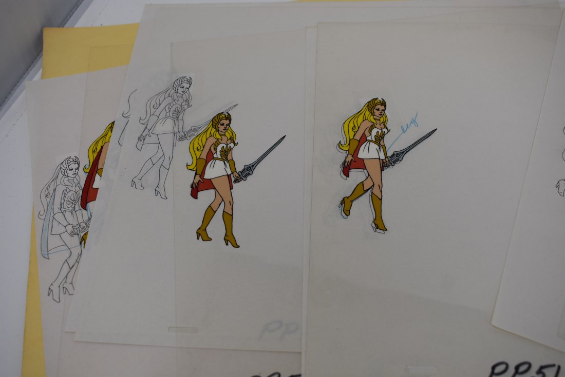 7 She-Ra Hand Painted Production Animation Cels (1 of 2)