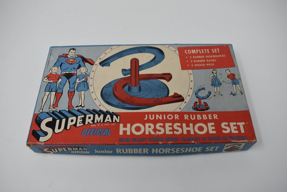 Superman Official Junior Rubber Horseshoe Set 1950 (1 of 2)