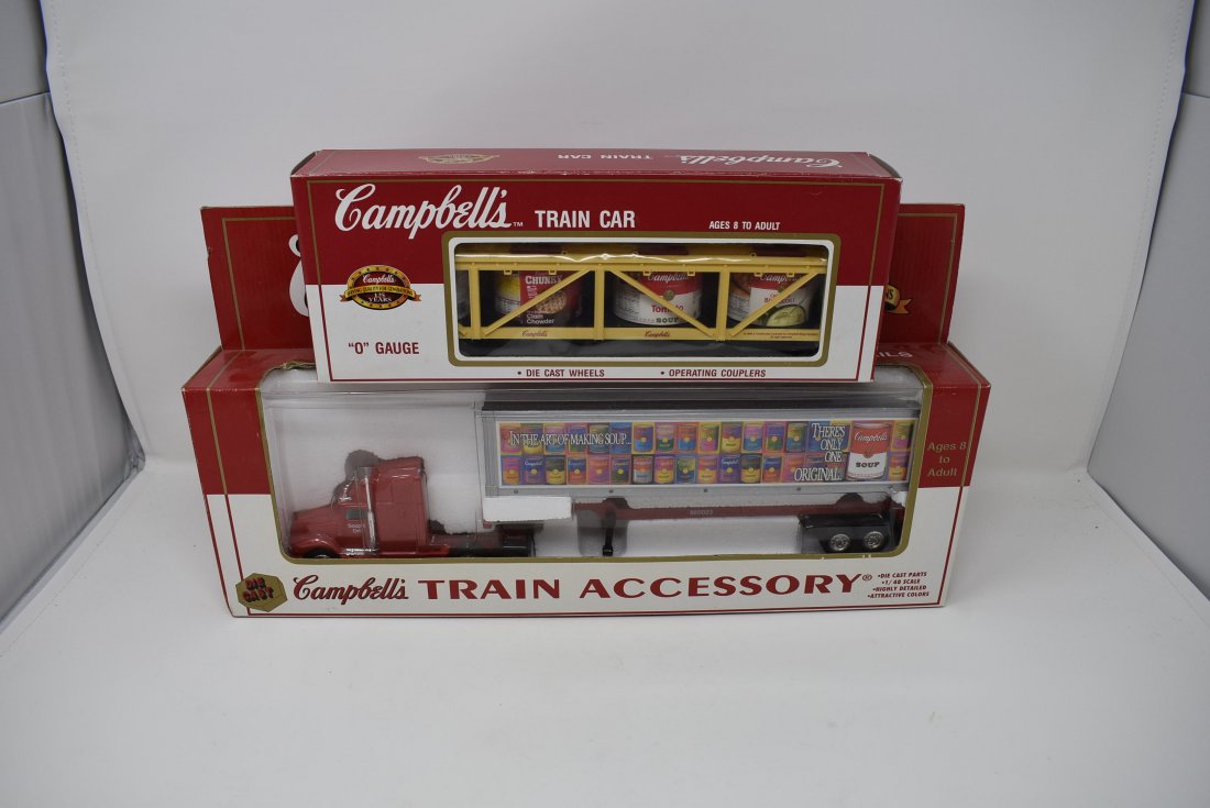 2 K-Line Campbell's Soup O Scale Train Car/Accessories (1 of 2)