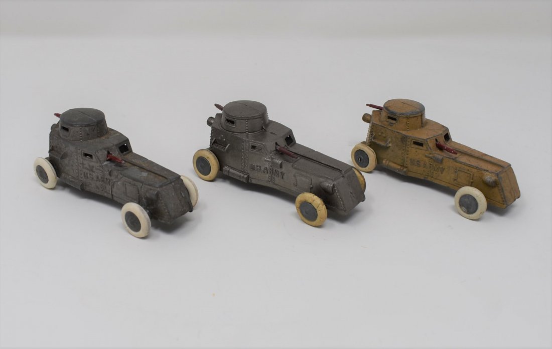 Lot of 3 Tootsietoy U.S. Army Tank Vehicles (1 of 6)