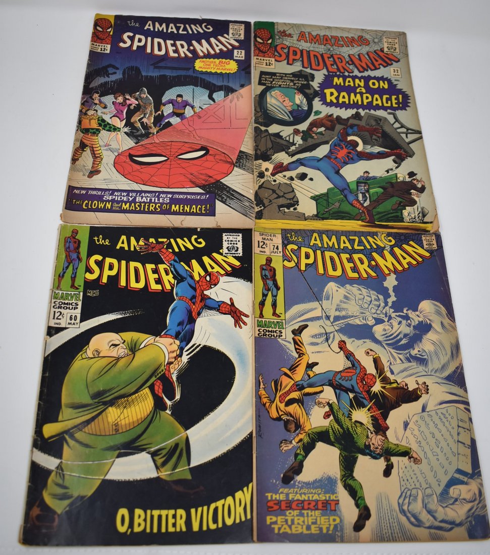 Amazing Spider-Man #22, #32, #60, #74 (Last 12 cent) (1 of 2)