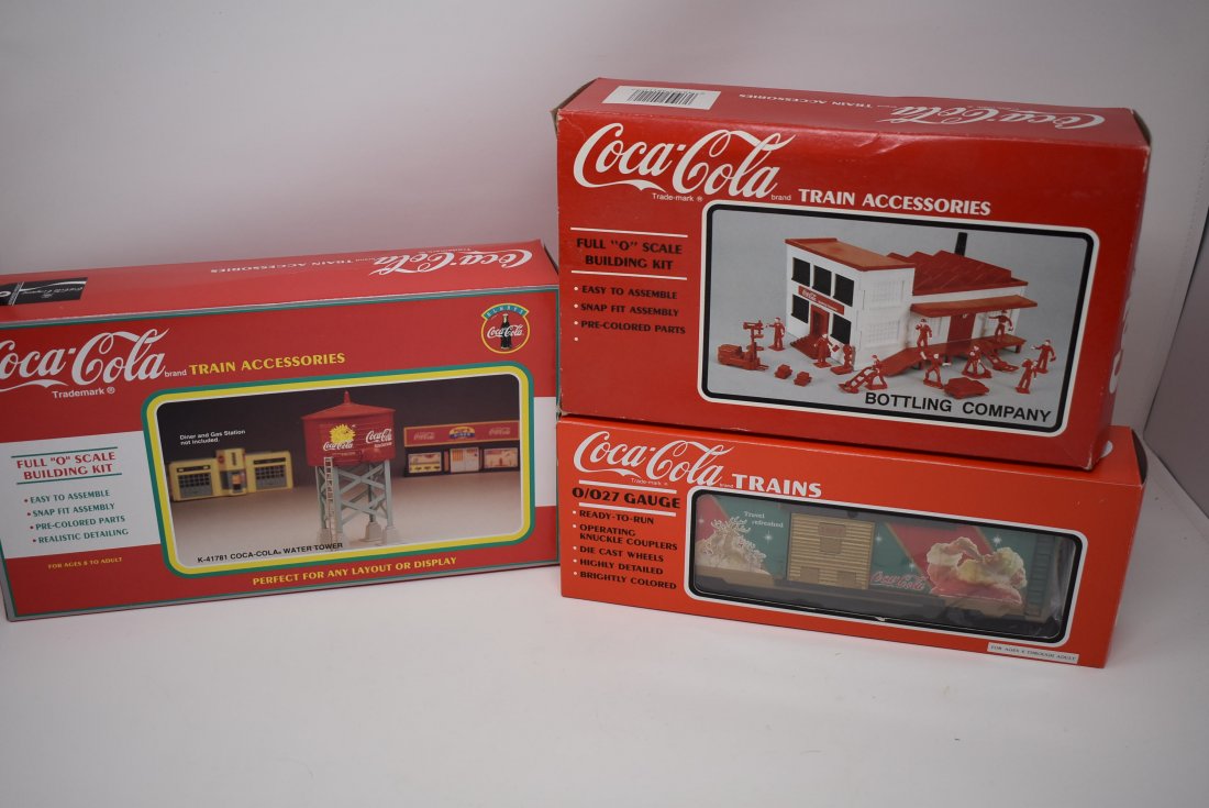 Lot of K-Line Coca-Cola Train Accessories (1 of 1)