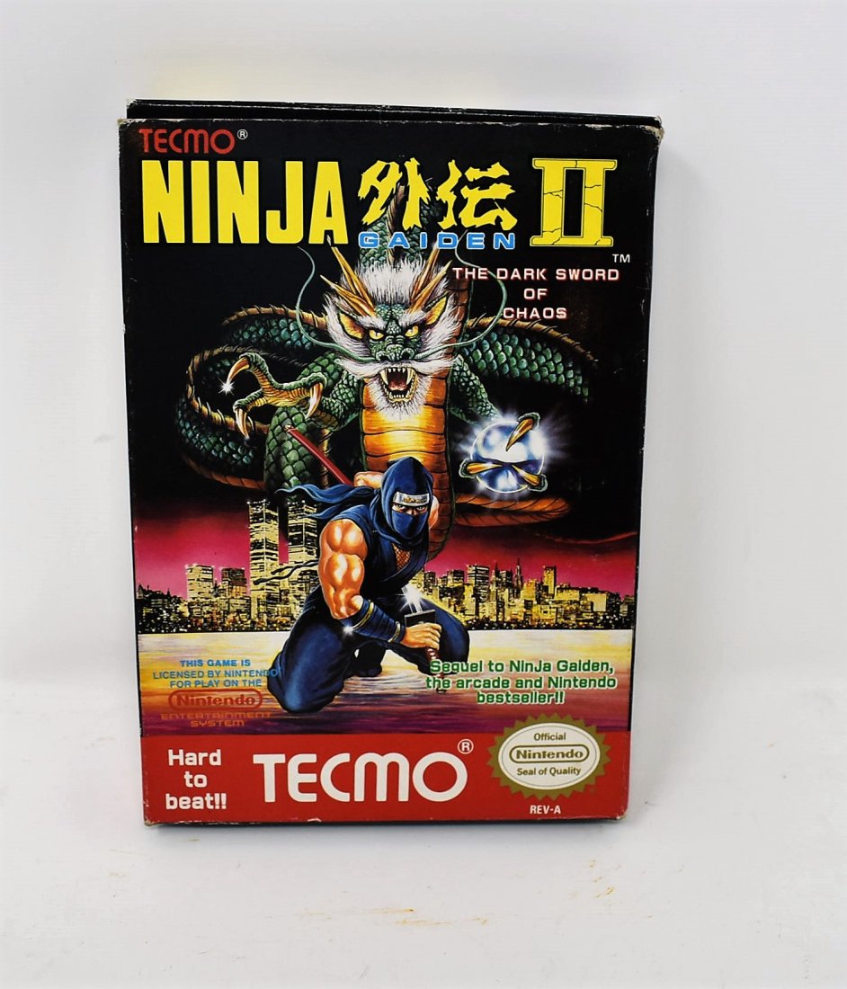 Rare Nintendo NES Tecmo Ninja Gaiden II Box instruction (1 of 2)