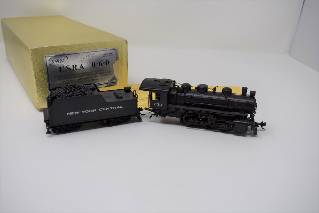 NorthWest Short Line USRA 0-6-0 NWSL Engine & Tender: NorthWest Short Line NWSL USRA 0-6-0 New York Central Locomotive and Tender, in original box.