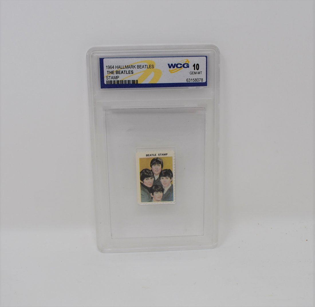 1964 Hallmark The Beatles Stamp WCG GEM-MT 10 Graded (1 of 2)