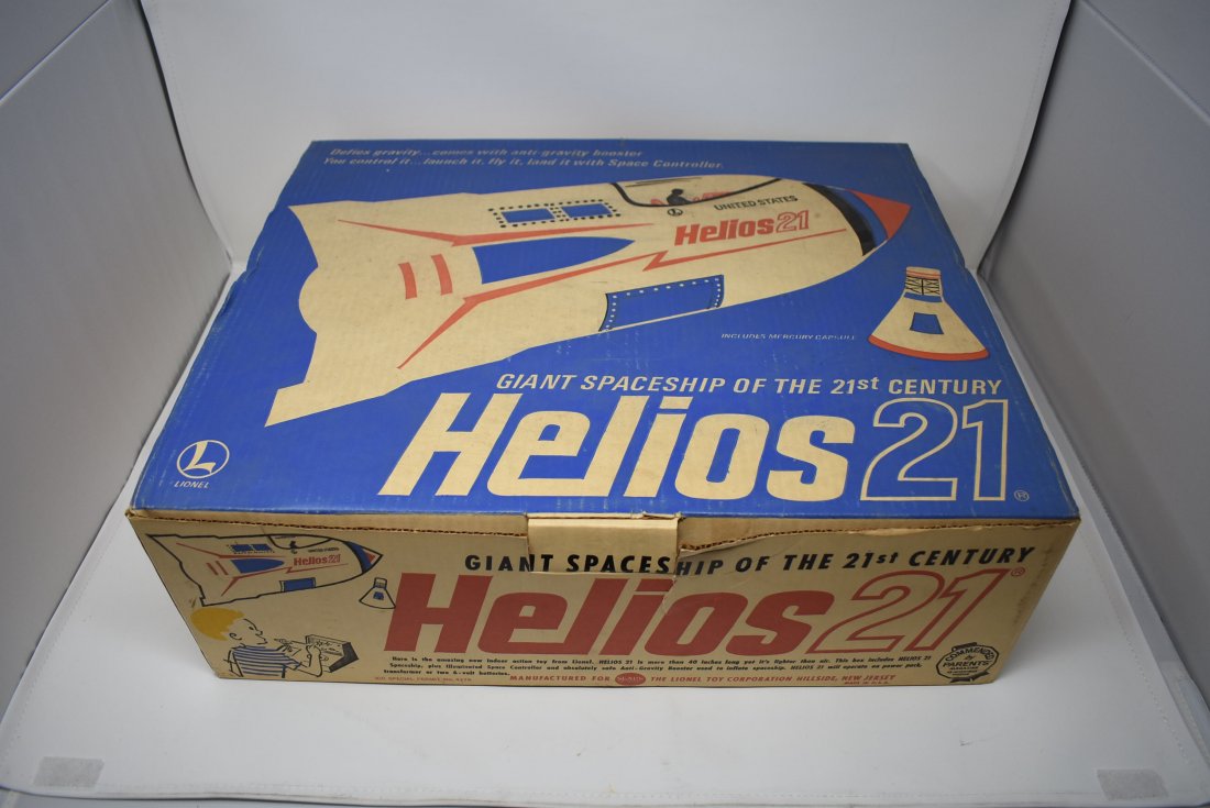 Lionel Helios 21 Spaceship: Vintage Lionel Helios 21, "Giant Spaceship of the 21st Century", in original box, comes as shown