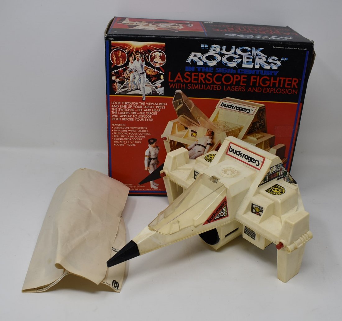 Mego Buck Rogers Laserscope Fighter w Box & instruction (1 of 2)