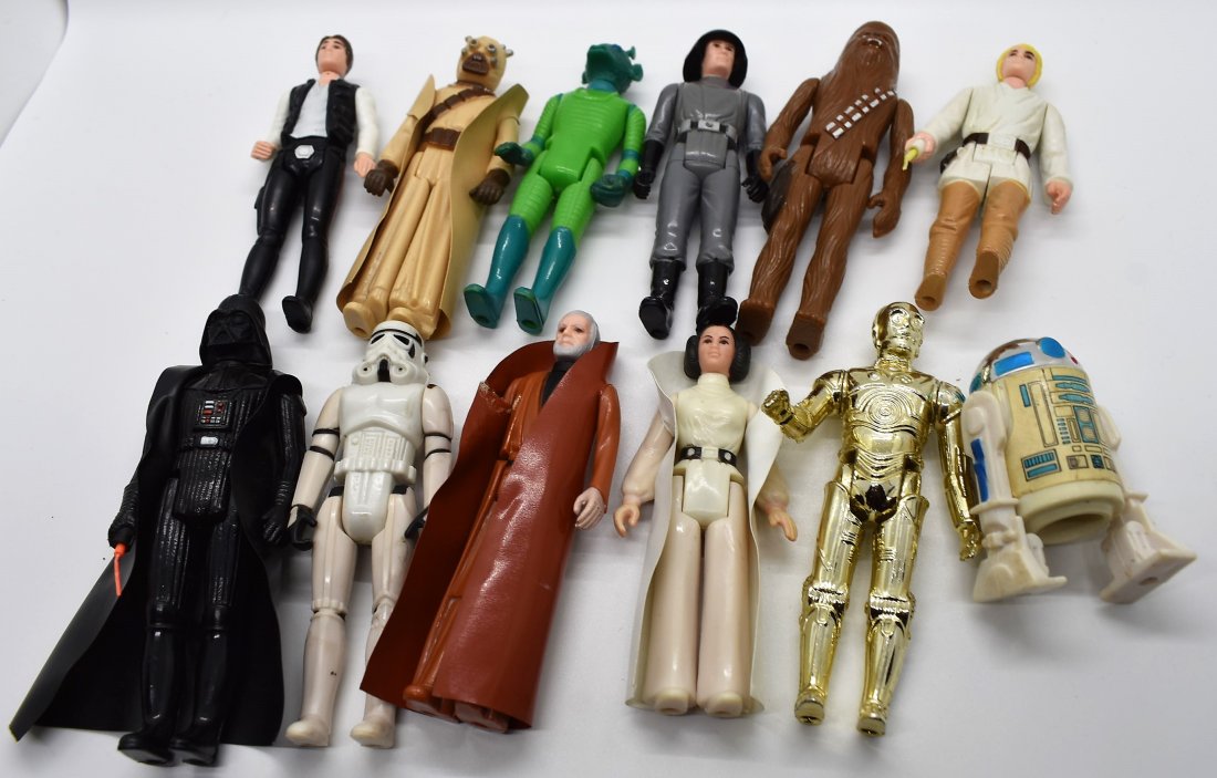 Lot of 12 ORIGINAL Star Wars Figures plus Extras (1 of 6)