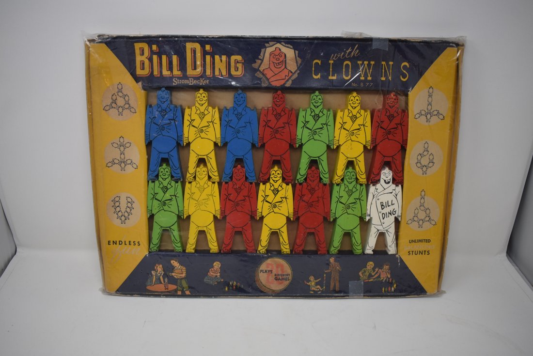 Strombecker Bill Ding with Clowns Box Instruction Book (1 of 2)