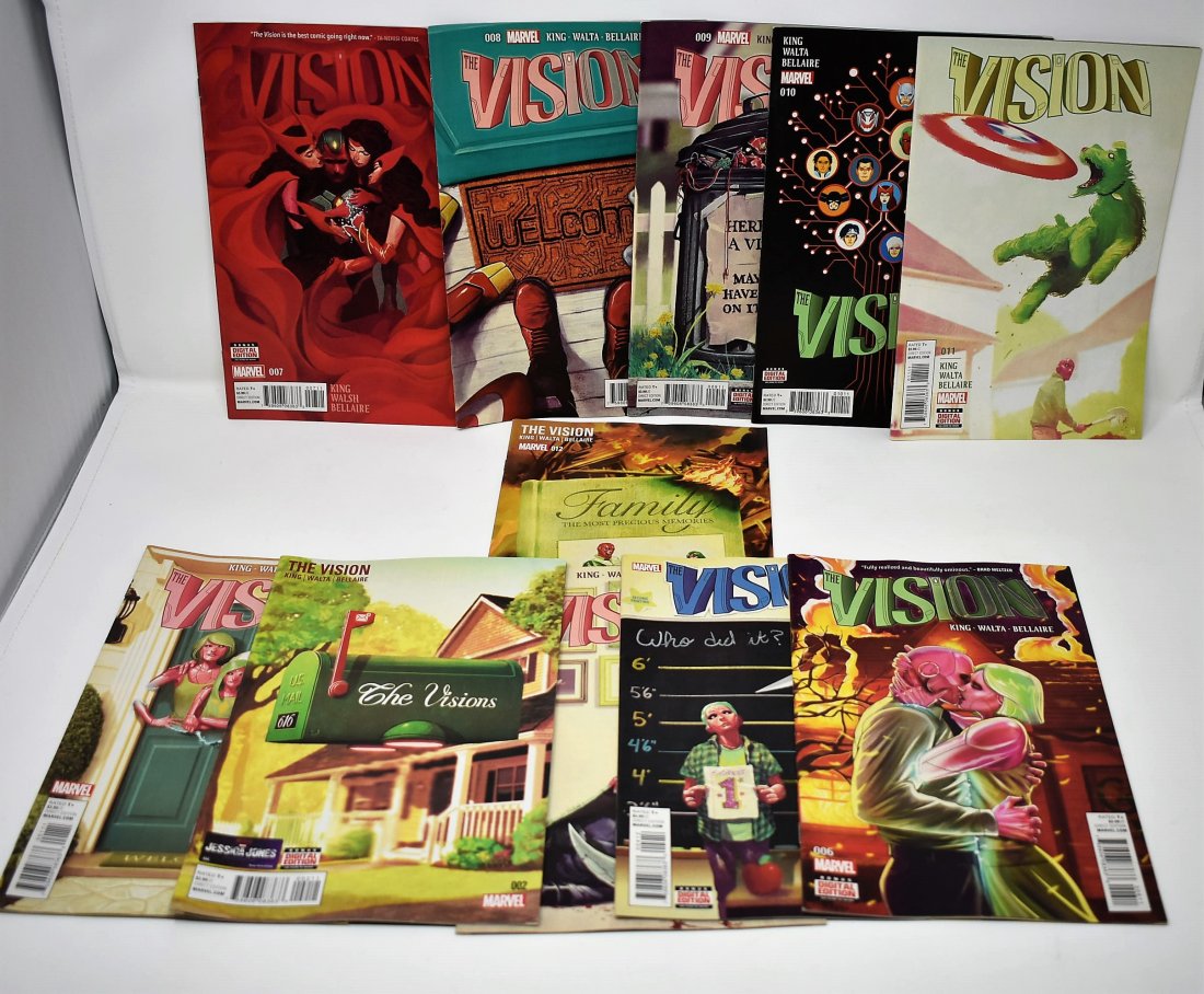 11 Marvel "The Vision" Comic Books: Lot of 11 Marvel The Vision Comic Books