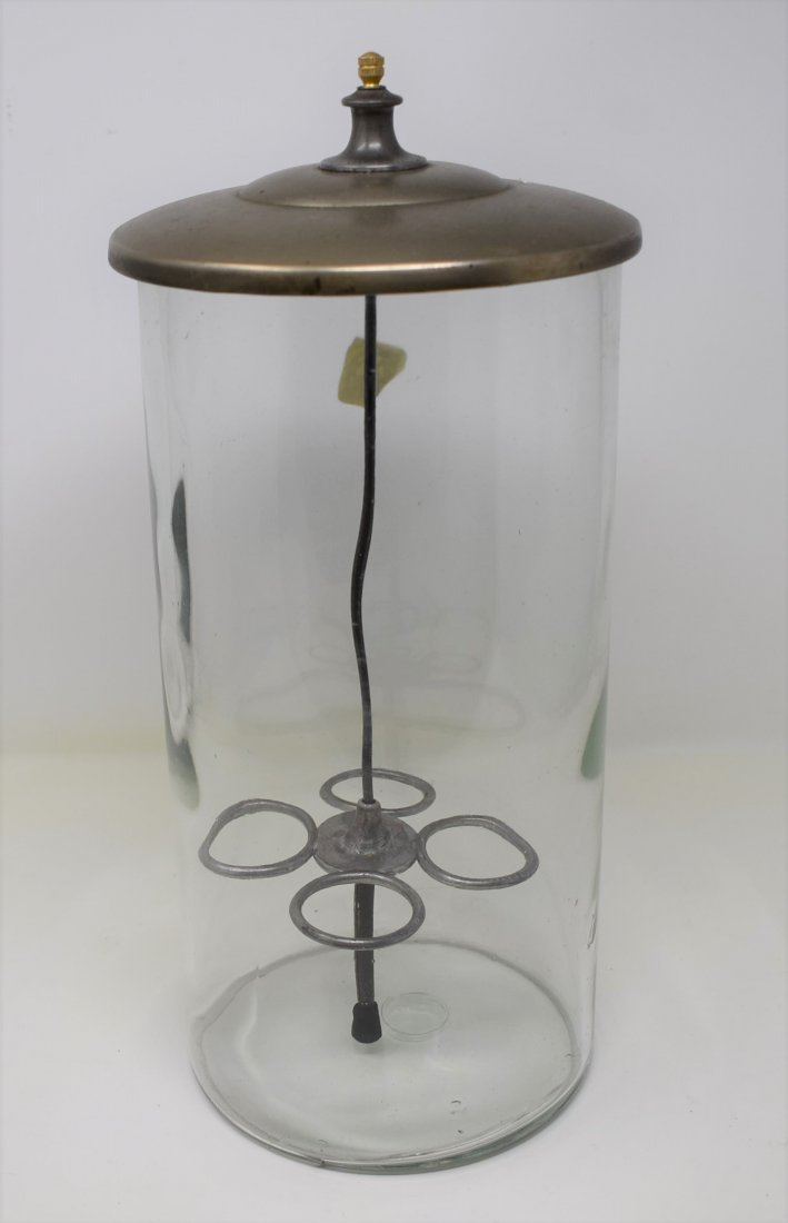 Turn of the Century Ice Cream Display Dispenser: Turn of the Century Glass Ice Cream Display, measures 12\" tall