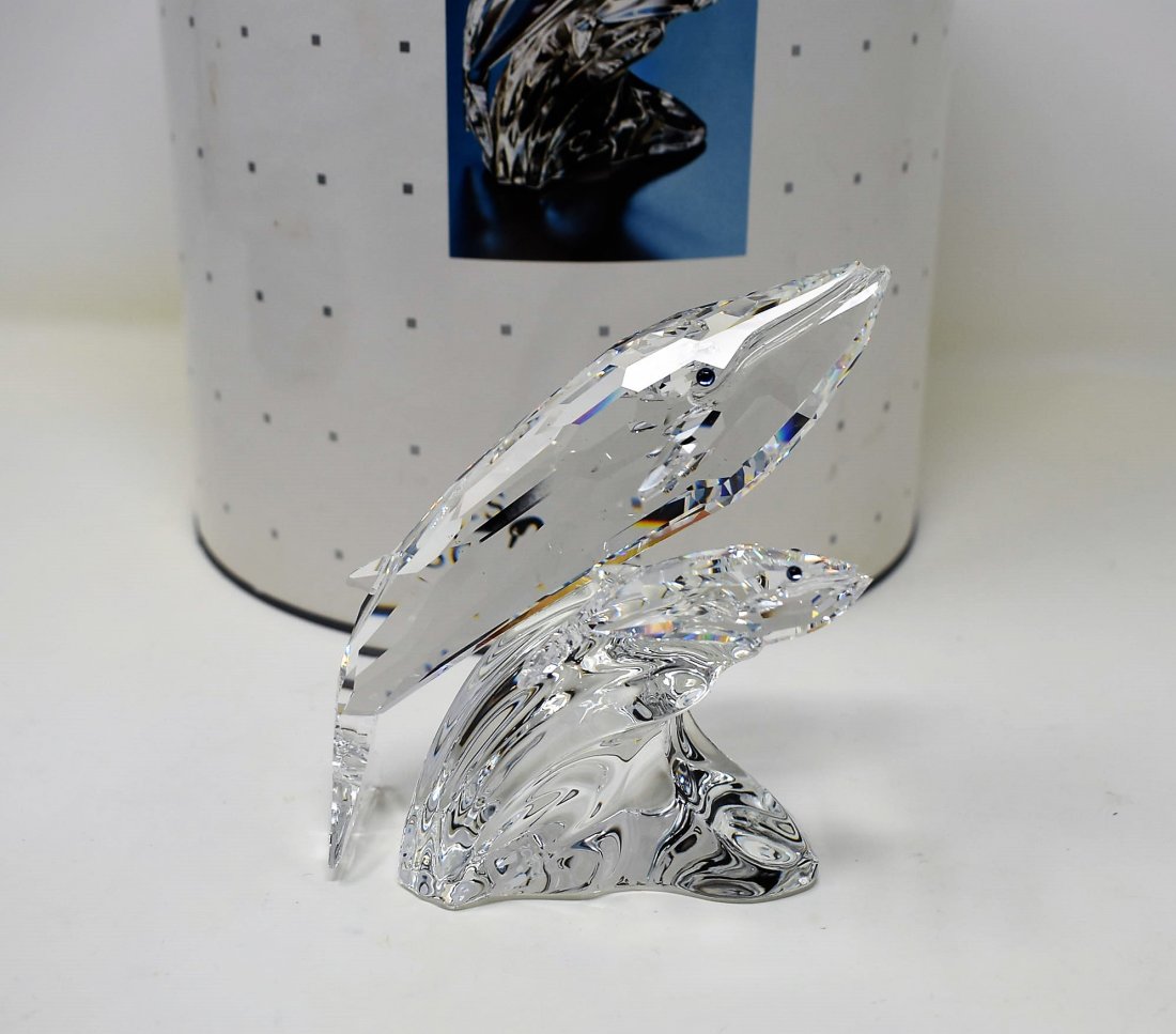 Swarovski Crystal SCS Care For Me- The Whales: Swarovski Crystal SCS Annual Edition 1992 "Care for Me" The Whales, new in box.