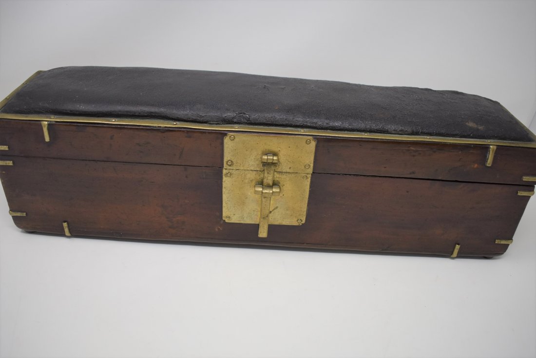 Asian Headrest Safe Box Pillow Box Circa 1780: Asian (likely Chinese or Korean) Headrest Safe Box Pillow Box Circa 1780's- 1830's - These headrests were once used by an upper-class person like a pillow to support there head and neck at rest, the h