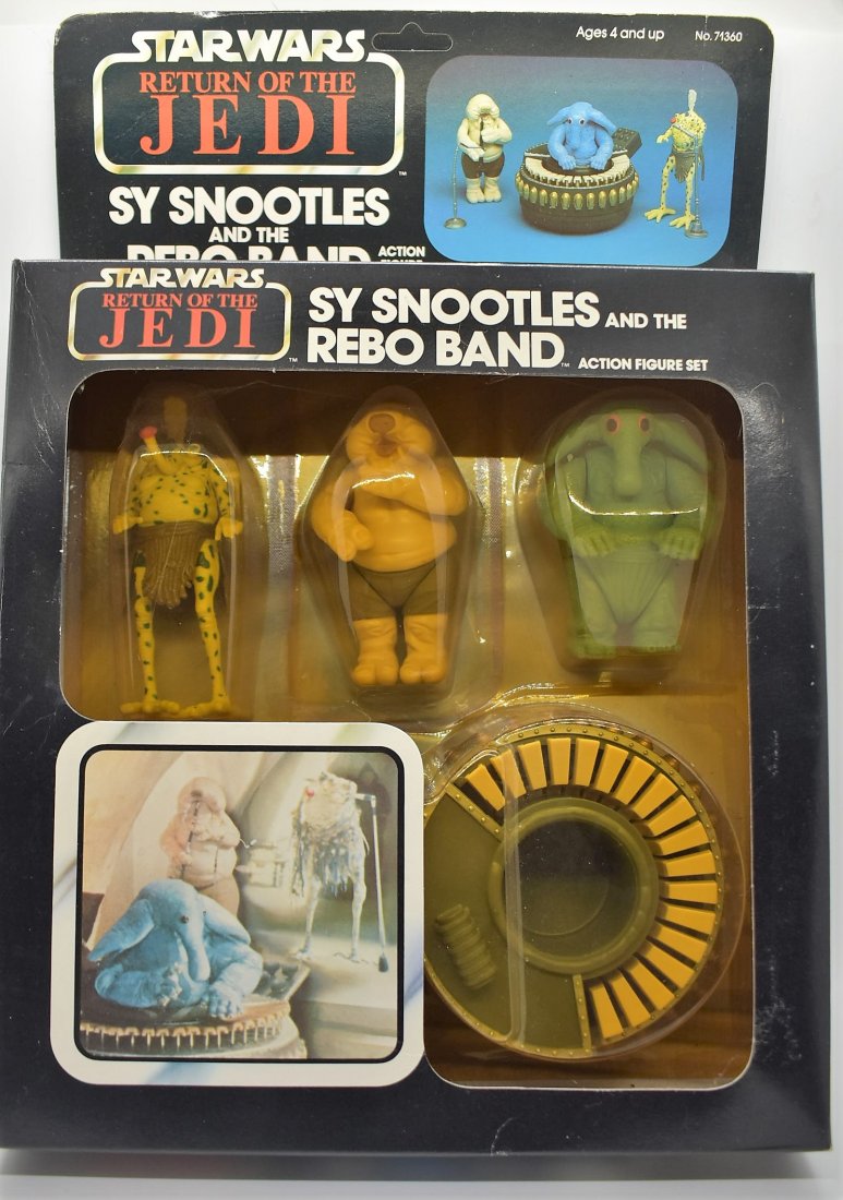 Star Wars ROTJ Sy Snootles and the Rebo Band NEW in BOX: Star Wars ROTJ Return of the Jedi Sy Snootles and the Rebo Band NEW in BOX - tape is broken on one side of the box but the inside packaging has never been opened