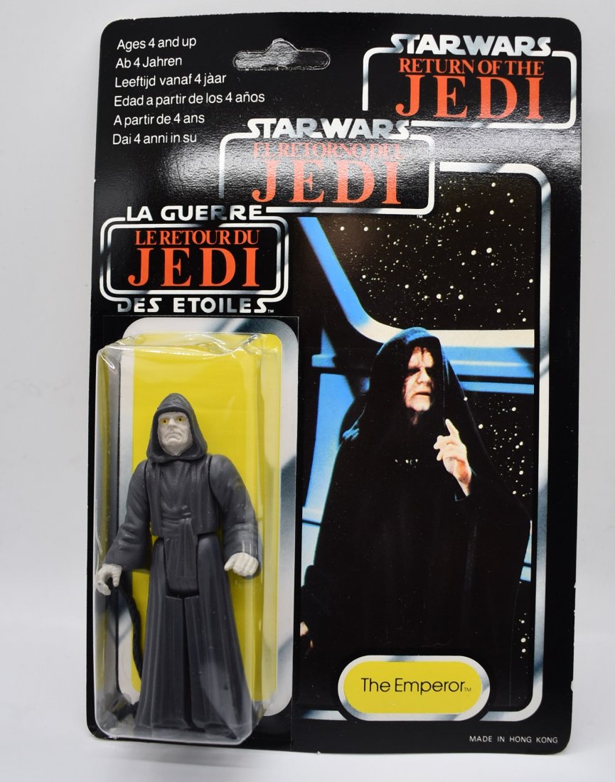 Star Wars Tri-Logo ROTJ Jedi The Emperor NEW MOC: Star Wars Tri-Logo ROTJ Jedi The Emperor NEW MOC - card is in great condition, bubble is dented - please see the pictures