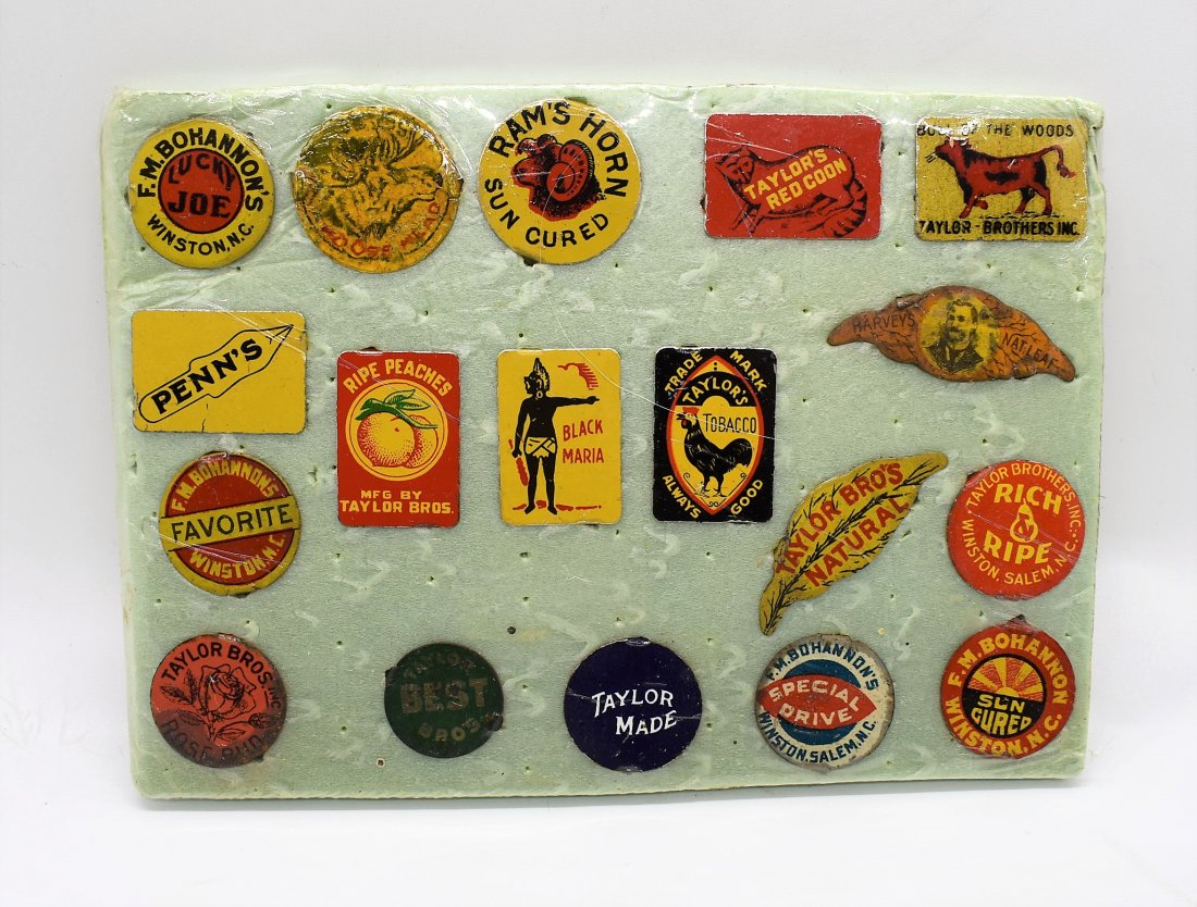 Lot of Assorted Vintage Tobacco Tags: A Group of Assorted Vintage Tobacco Tags as shown.