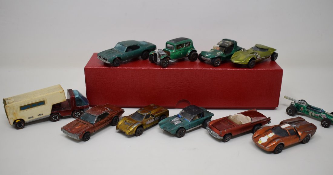 Group of 11 Hot Wheels Redline Cars: A Lot of 11 Vintage Hot Wheels Die-Cast Redlines