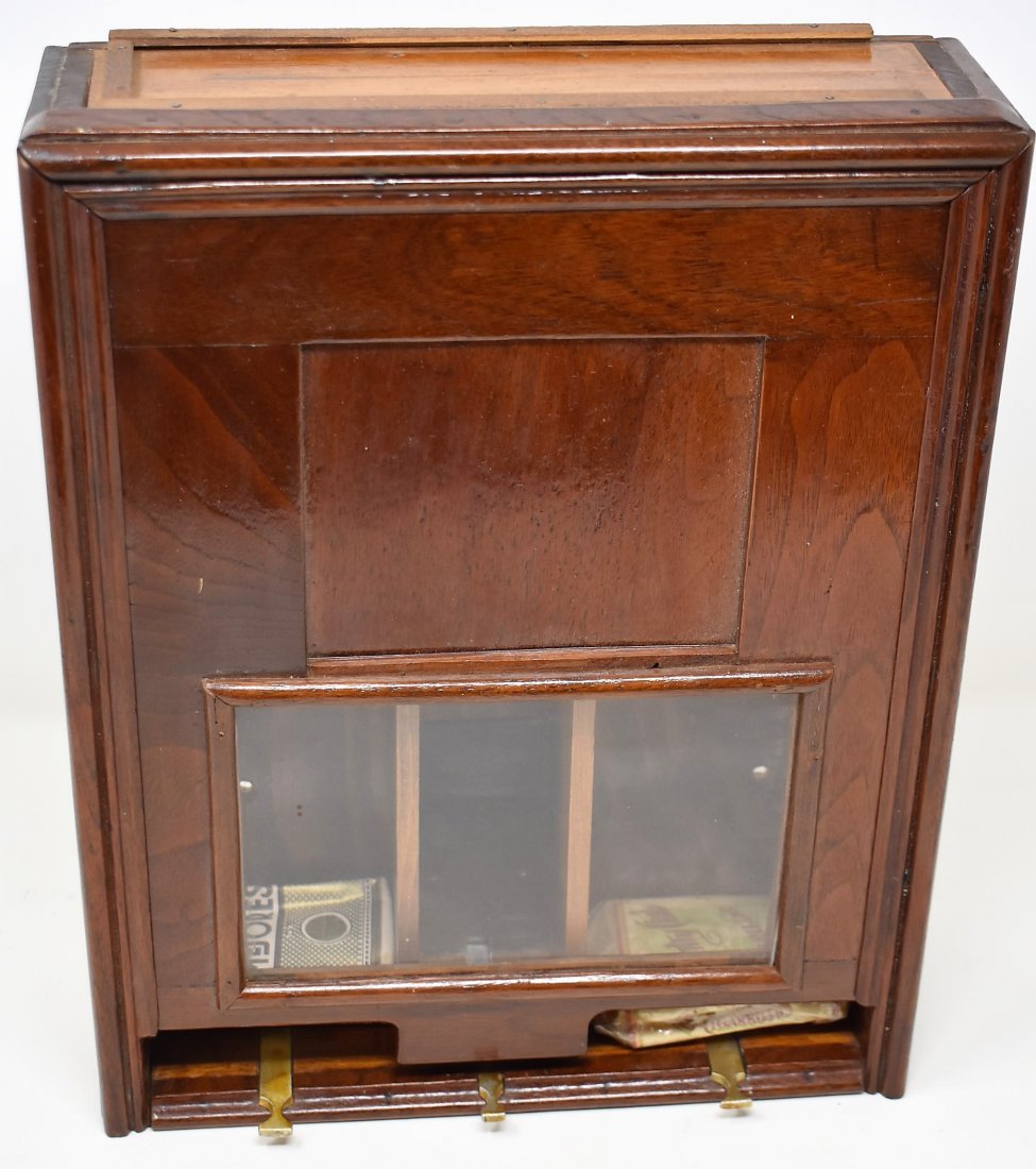 Vintage Wooden Cigerette Pack Despenser Device (1 of 4)
