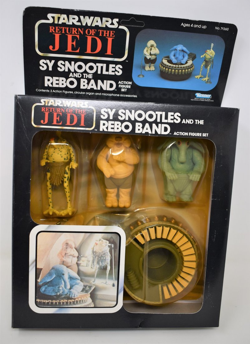 Star Wars ROTJ Sy Snootles and the Rebo Band NEW in BOX: Star Wars ROTJ Return of the Jedi Sy Snootles and the Rebo Band NEW in BOX - tape is broken on one side of the box but the inside packaging has never been opened