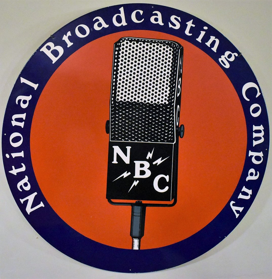 National Broadcasting Company Porcelain Sign (1 of 2)